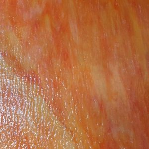 Hot Orange & Golden Yellow Streaky Semi Opal Ripple