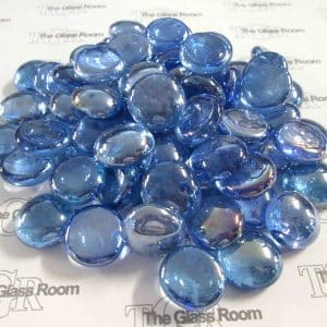 Light Blue Blobs 20mm diameter. Approx 50 per bag.
