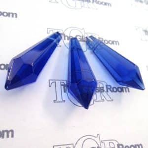 3 x Crystal Pendulums - Blue