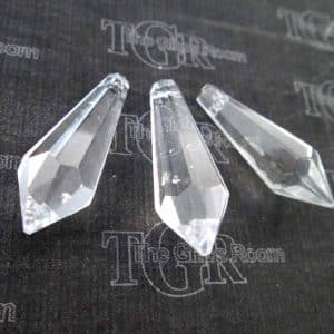 3 x Crystal Pendulums - Clear