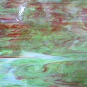 Opal Green, Red & White Streaky