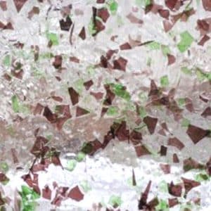 Amethyst & Green Confetti on Clear & Amber