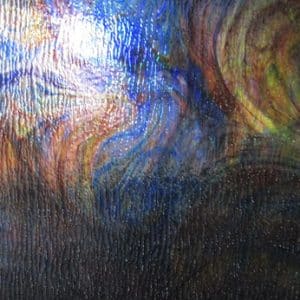 Blue, Purple & Green Streaky Translucent Ripple