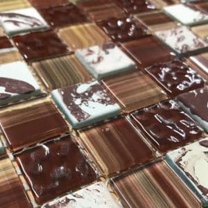 Burnt Sienna Glass Tiles