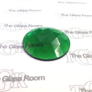 Round Faceted 35mm - Green