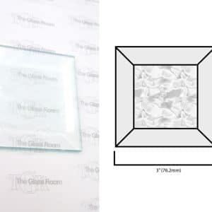 Square Bevel Glue Chip - 3"x3" (76.2x76.2mm)
