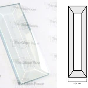 Rectangular Bevel with Flat Top - 1.5"x12" (38.1x304.8mm)