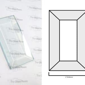 Rectangular Bevel with Flat Top - 2"x3" (50.8x76.2mm)